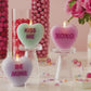 Fresh Mint Flameless Candle Candy Heart "KISS ME"
