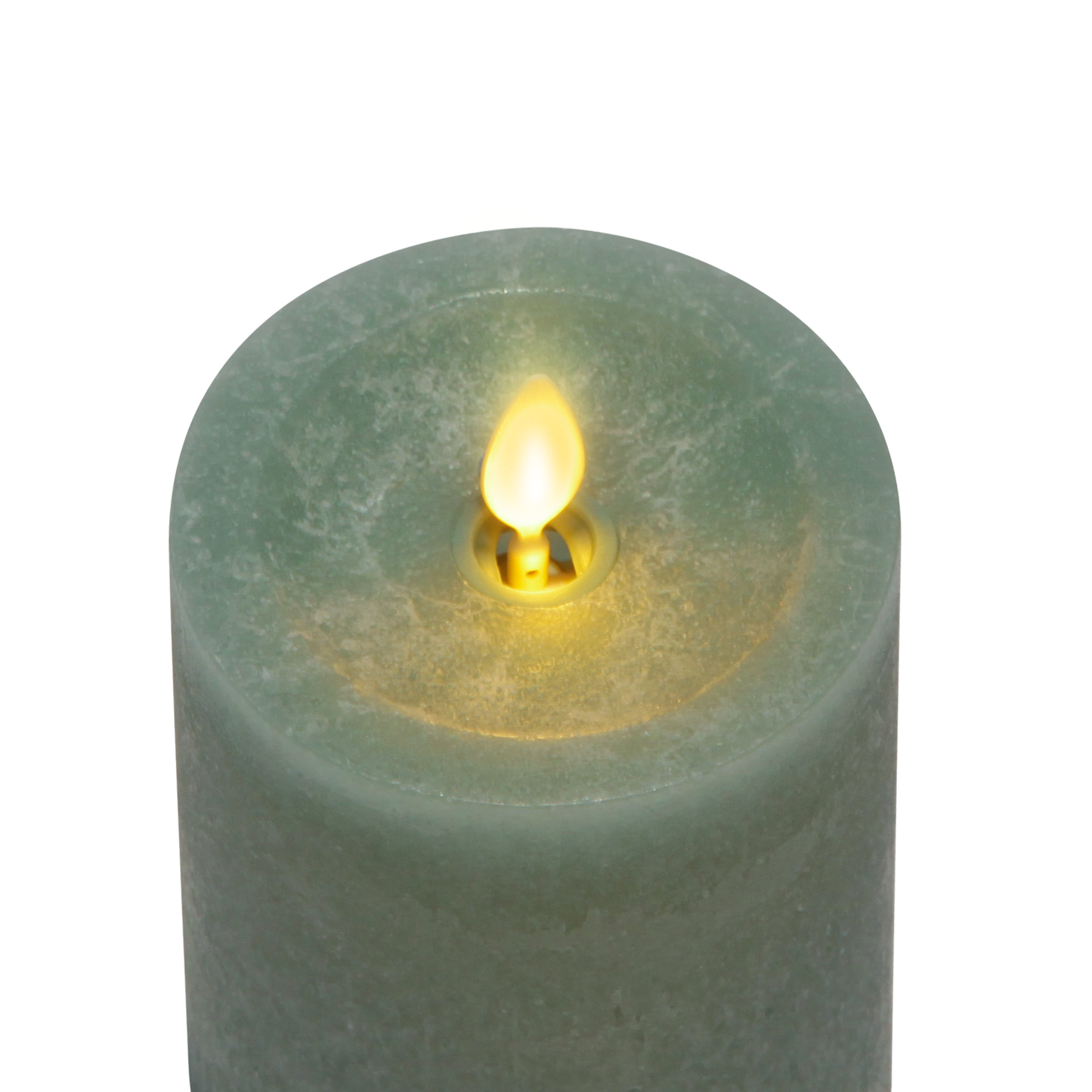 uminara's Iceberg Green Seaglass Flameless Candles