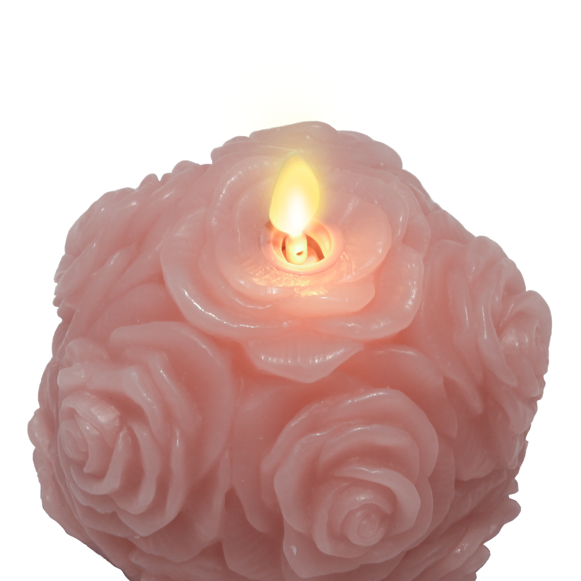 Luminara's rose-shaped candle