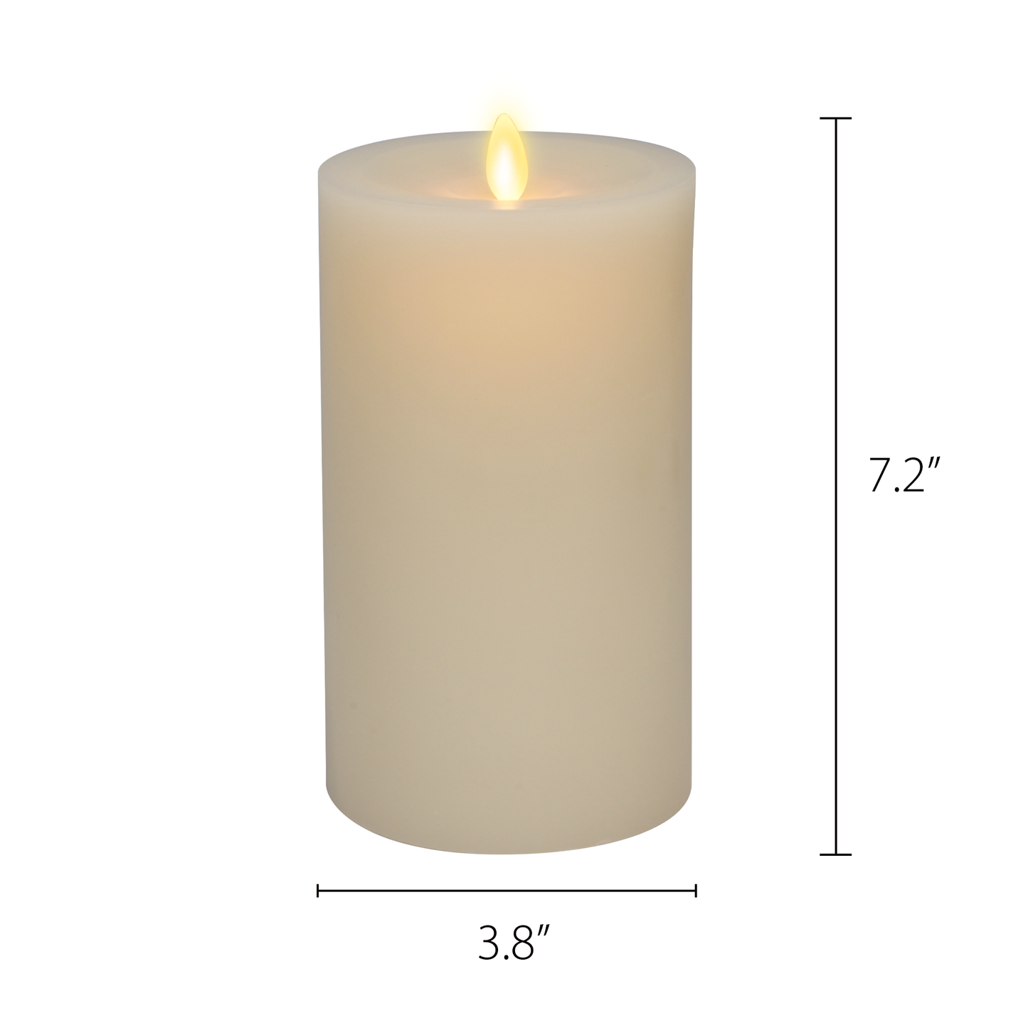 an image of Luminara's wick to flame pearl ivory flameless candles