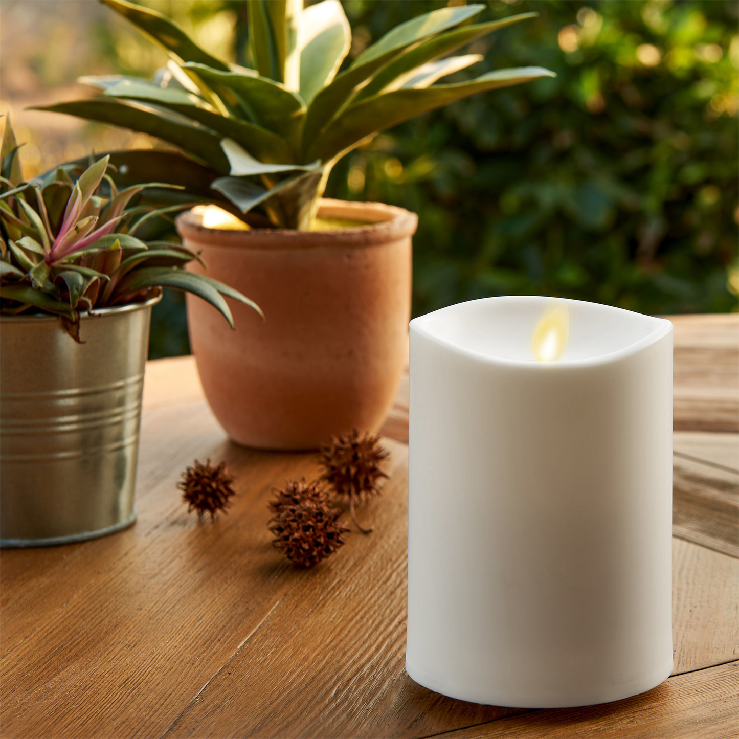 Ivory Pearl Flameless Candle from Luminara