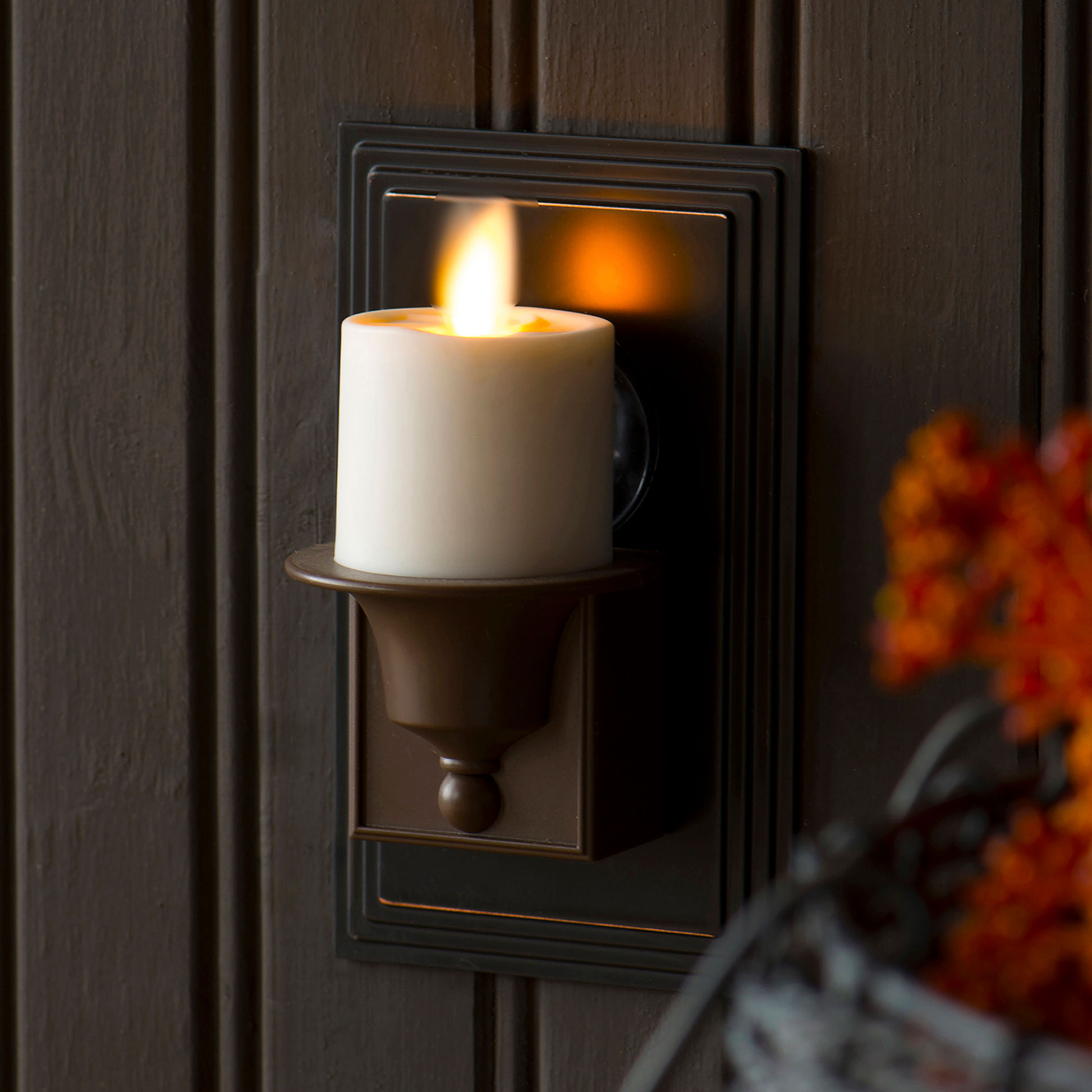 Luminara Night Light Candle with Real Flame Effect