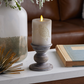 Luminara's Sandy Grey Flameless Sea Turtle Candle Pillar
