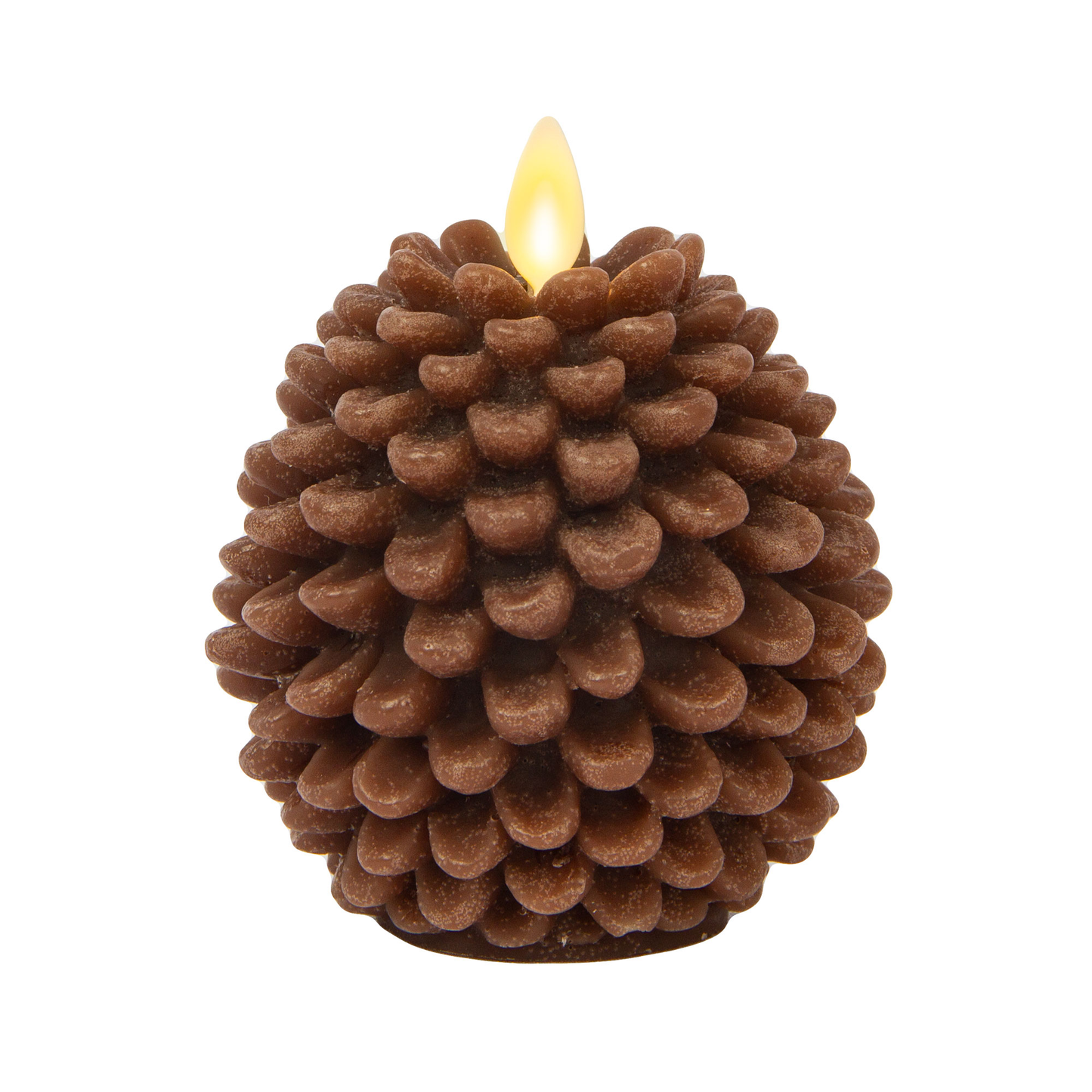 an image of Luminara's pine cone candles