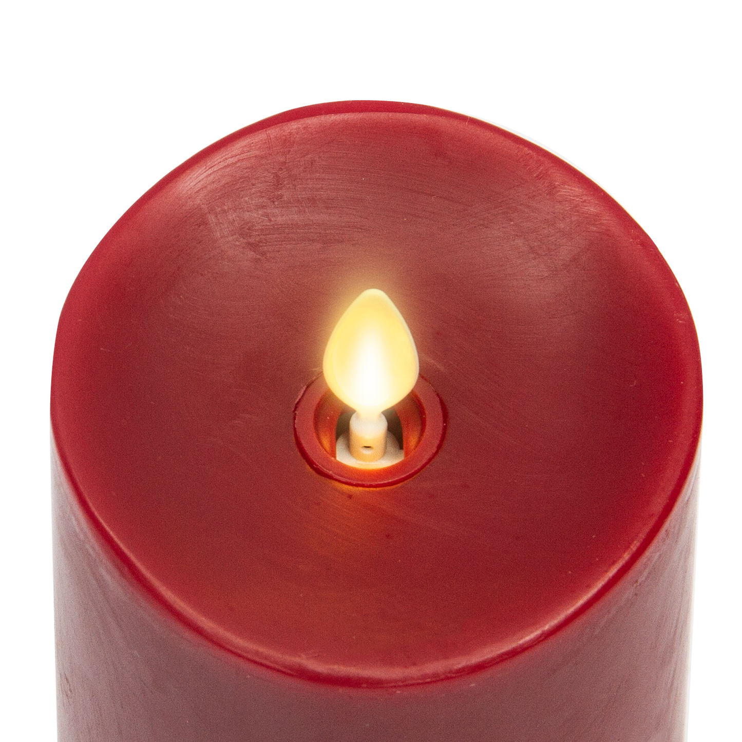 Burgundy flameless candles