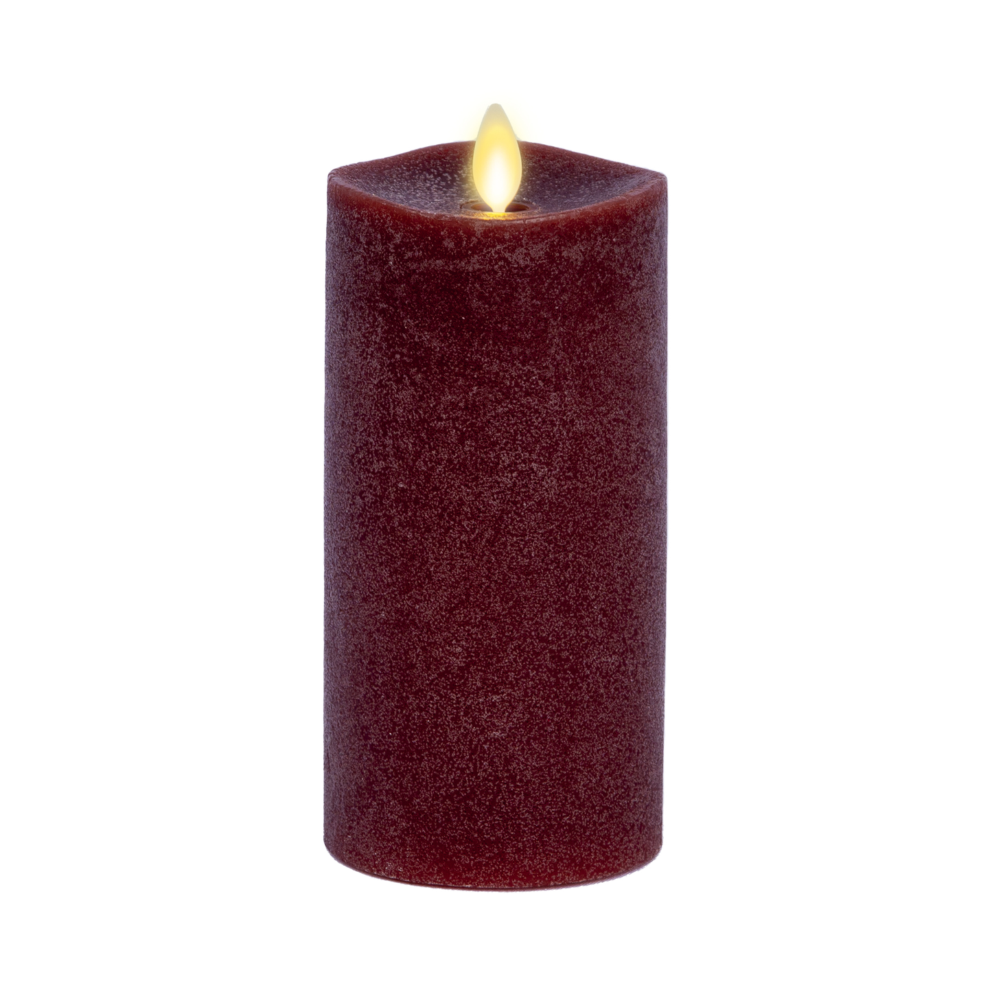 Chalky Raisin Flameless Melted Candle Pillar from Luminara