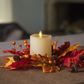 Harvest Centerpiece with Ivory Flameless Candle - Melted Top