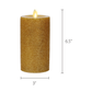 gold flameless candle | Luminara