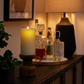 an image of Luminara's wick to flame pearl ivory flameless candles