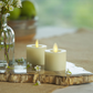 Ivory Flameless Candle Tealights - Recessed Top - Set of 2