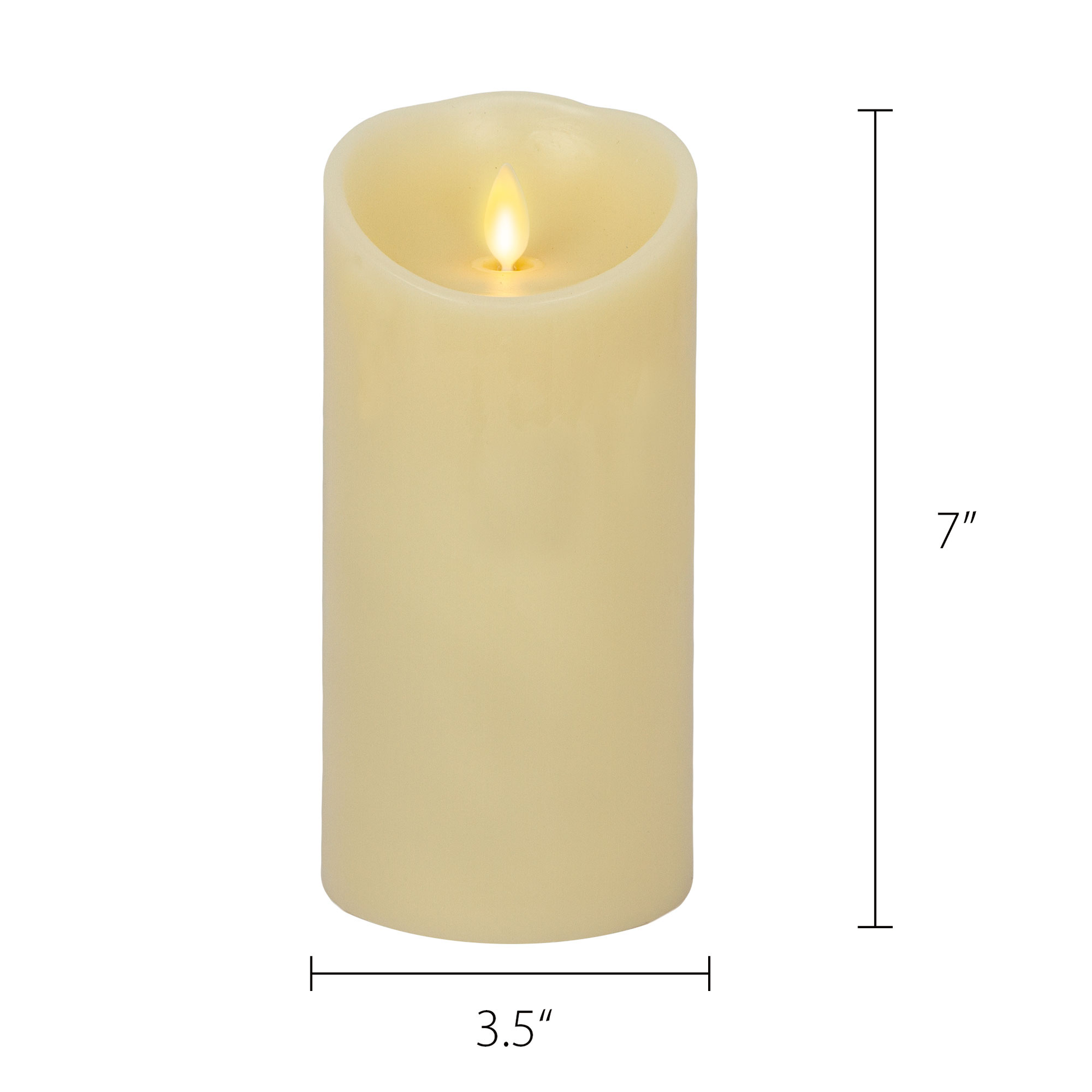 an image of Luminara's vanilla scented flameless candles