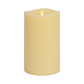 Ivory Flameless Candle Grand Pillar - Melted Top - 6.25" Width