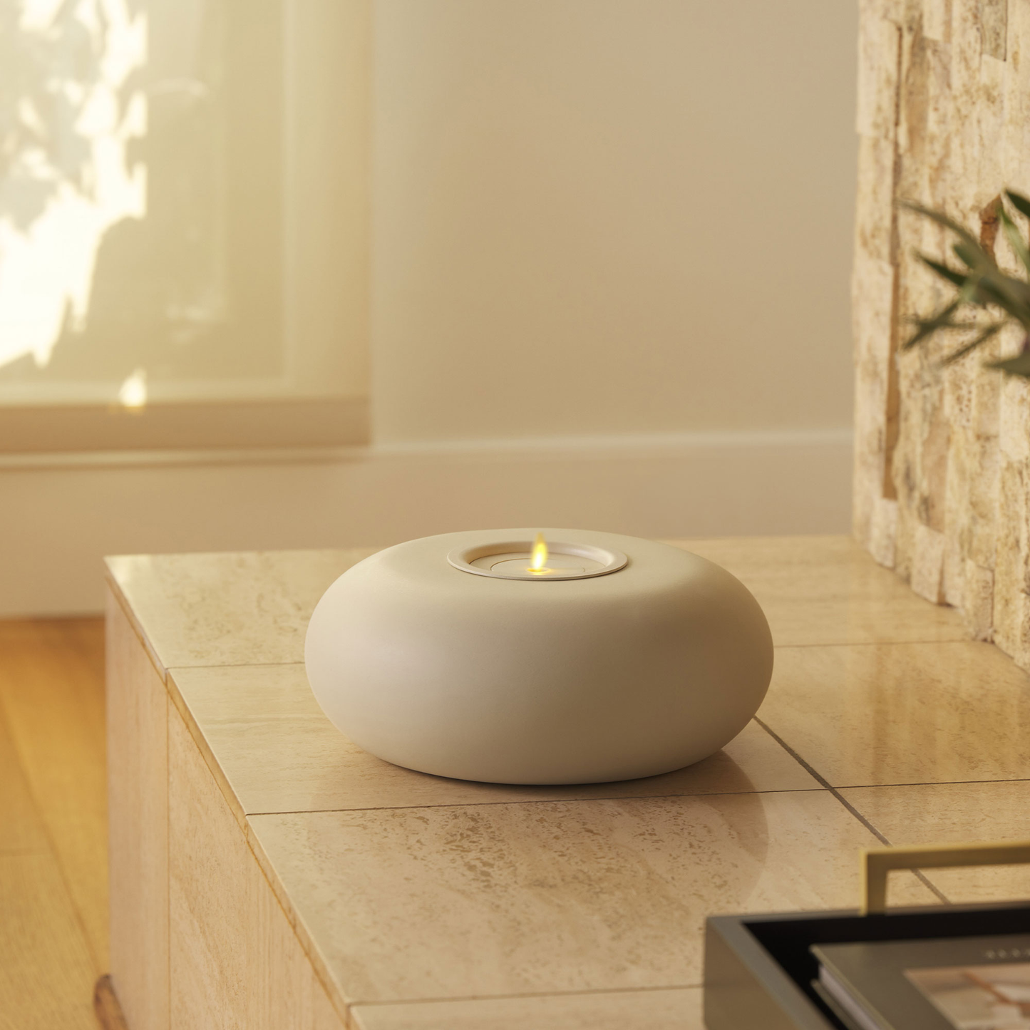 an image of Luminara's concrete candle holder