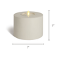 Petite Concrete Cylinder Decorative Candle Holder with Outdoor Votive