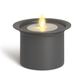 Small Concrete Cylinder Decorative Candle Holder with Outdoor Votive