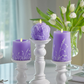 Luminara's floral flameless lavender candle