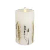 Flameless Embedded Lavender & Rosemary Candle Pillar | Luminara