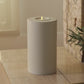 Large Concrete Cylinder Decorative Candle Holder with Outdoor Votive
